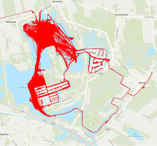 oldambtmeer-2024-meting-waterplanten-en-maaiactiviteiten-maaibanen-jaar